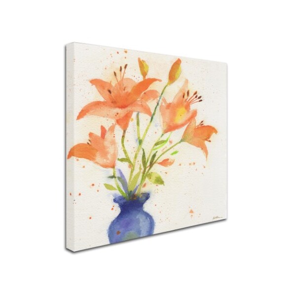 Sheila Golden 'Tiger Lily Bouquet' Canvas Art,18x18